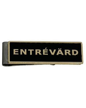 Entrévärdsbricka metall