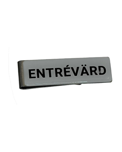 Entrévärdsbricka med doming