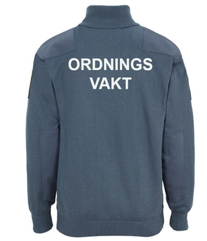 Ordningsvakt Natotröja zip med windstopper med reflextryck Mckinley Cubik